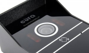 Eura Wideodomofon EURA VDP-82C5 - dwurodzinny czarny 2x LCD 7'' FHD obsługa 2 wejść kamera 1080p czytnik RFID natynk 7
