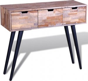 Elior Drewniana konsola z trzema szufladami - Aloca 2