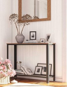 Elior Industrialna konsola z metalową półką - Mirasalo 3X 3