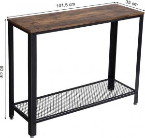 Elior Industrialna konsola z metalową półką - Mirasalo 3X 8