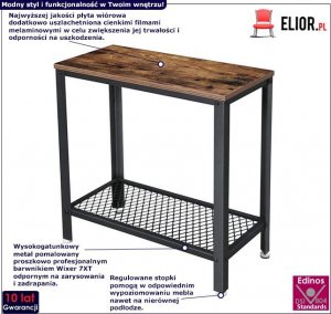 Elior Wąski stolik do przedpokoju z półką na buty - Mirasalo 4X 2