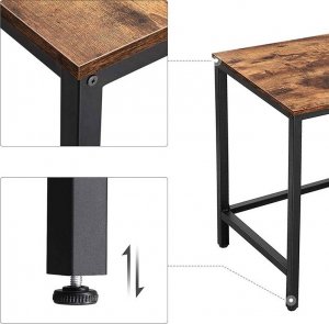 Biurko Elior Wagacio Brązowe 138 cm x 138 cm 7