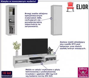 Elior Biała meblościanka do salonu - Rimero 2