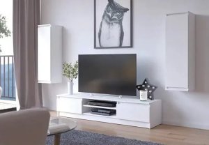 Elior Biała meblościanka do salonu - Rimero 6