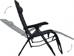 Elior Czarne składane krzesło tarasowe  Rovan 8