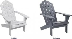 Elior Szare drewniane krzesło ogrodowe - Calan 8