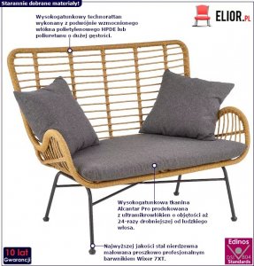 Elior Sofa ogrodowa - Lunati 2