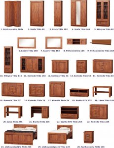 Elior Komoda z szufladami dąb stuletni - Tilda 2X 6