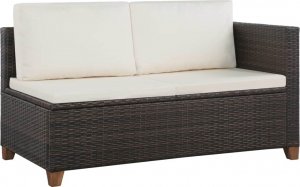 Elior Rattanowy 4-częściowy zestaw wypoczynkowy brązowy  Nolan 9