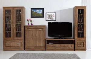 Elior Komoda z szufladami dąb lefkas - Tilda 2X 3