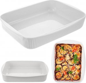 Orion Naczynie forma do zapiekania porcelanowa biała 30,5x24,5x5,5 cm 2,2 l 5