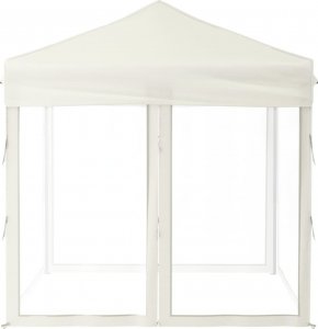 vidaXL vidaXL Składany namiot imprezowy ze ściankami, kremowy, 2x2 m 4