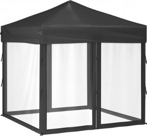 vidaXL vidaXL Składany namiot imprezowy ze ściankami, antracytowy, 2x2 m 2