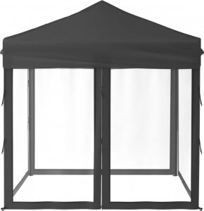 vidaXL vidaXL Składany namiot imprezowy ze ściankami, antracytowy, 2x2 m 4