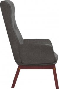 vidaXL vidaXL Fotel wypoczynkowy, ciemnoszary, obity tkaniną 4