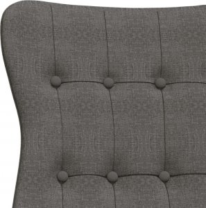 vidaXL vidaXL Fotel wypoczynkowy, ciemnoszary, obity tkaniną 6