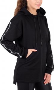 inSPORTline Bluza damska z kapturem oversize inSPORTline Overhoodie - Kolor Czarny, Rozmiar L 1