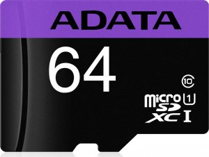 Karta ADATA Premier MicroSDXC 64 GB Class 10 UHS-I/U1  (AUSDX64GUICL10-PA1) 2