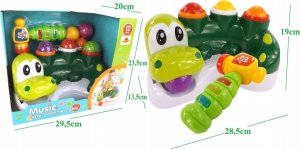 LUXMA Zjeżdżalnia dinozaur zbijak piłki młoteczek 326 2