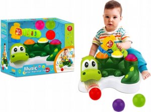 LUXMA Zjeżdżalnia dinozaur zbijak piłki młoteczek 326 4