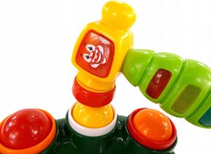 LUXMA Zjeżdżalnia dinozaur zbijak piłki młoteczek 326 5