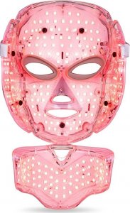 inSPORTline Pielęgnacyjna maska LED na twarz i szyję terapia fotonowa inSPORTline Hilmana 13