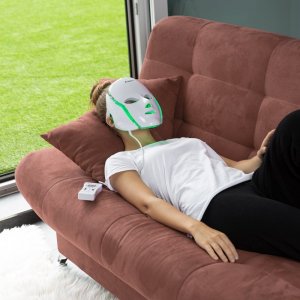 inSPORTline Pielęgnacyjna maska LED na twarz i szyję terapia fotonowa inSPORTline Hilmana 7