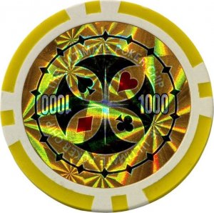 GamesPlanet Zestaw do pokera 300szt. żetonów 1 - 1000 design Ultimate 4