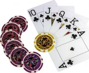 GamesPlanet Zestaw do pokera 300szt. żetonów 1 - 1000 design Ultimate 5