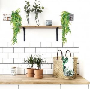 Plantasia PLANTASIA Zestaw sztucznych roślin wiszących, 120 cm, 2 szt 1