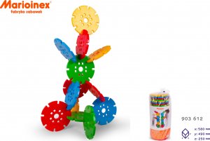 Marioinex Marioinex Mega KLOCKI KÓŁKA dydaktyczne kreatywne 5