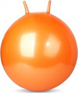 Piłka do skakania skoczek kangurek 65cm pomarańczowa 1
