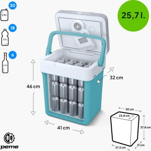 Lodówka turystyczna Peme Essential 32 Cool Mint 9
