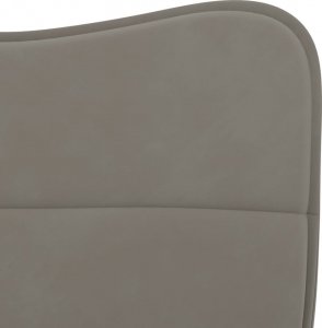 vidaXL vidaXL Krzesła stołowe, 2 szt., jasnoszare, obite aksamitem 7