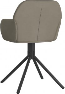 vidaXL vidaXL Obrotowe krzesła stołowe, 2 szt., jasnoszare, obite aksamitem 6