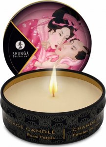 shunga ŚWIECA DO MASAŻU - SHUNGA MINI MASSAGE CANDLE ROSE PETALS 30 ML 1