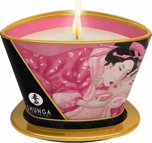 shunga ŚWIECA DO MASAŻU - SHUNGA MASSAGE CANDLE ROSE PETALS 170 ML 1