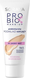 Soraya Soraya Probio Make-Up Prebiotyczny Podkład kryjący 01 jasny beż - ochrona mikrobiomu 30ml 1