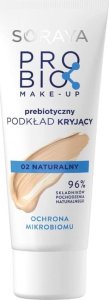 Soraya Soraya Probio Make-Up Prebiotyczny Podkład kryjący 02 naturalny - ochrona mikrobiomu 30ml 2