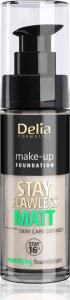 Delia Delia Cosmetics Stay Flawless Matt Podkład matujący 16H nr 406 Cookie 30ml 1