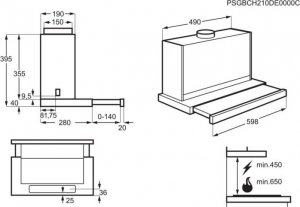 Okap Electrolux OKAP TELESKOPOWY LFP616X 4