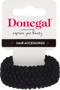 Donegal DONEGAL Ozdoby do włosów - Frotka do włosów czarna (FA-5718) 1szt 1