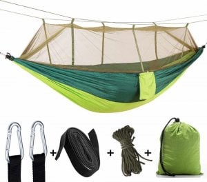 OEM Hamak piknikowy ogrodowy survivalowy moskitiera - zielony 1
