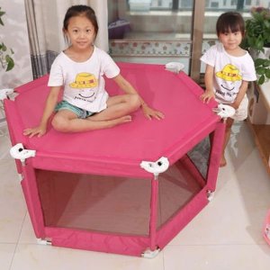 OEM Kojec dla dziecka / suchy basen na piłeczki - różowy 2