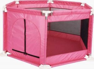 OEM Kojec dla dziecka / suchy basen na piłeczki - różowy 3