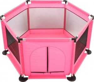 OEM Kojec dla dziecka / suchy basen na piłeczki - różowy 4