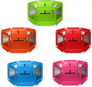 OEM Kojec dla dziecka / suchy basen na piłeczki - różowy 5