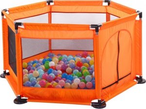 OEM Kojec dla dziecka / suchy basen na piłeczki - pomarańczowy 3