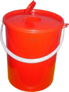 Artech Pojemnik na odpady ostre z otworem wrzutowym, poj. 20l (Kolor czerwony) 2