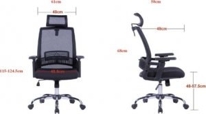 Krzesło biurowe Office Products Mykonos Czarne 12